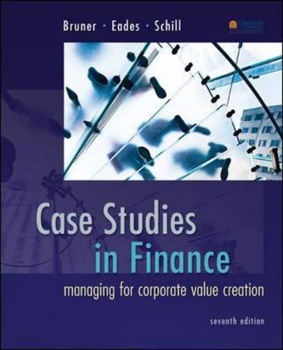Case Studies in Finance: Managing for Corporate Value Creation (McGraw-Hill/Irwin Series in Finance, Insurance and Real Estate (Hardcover))