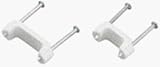 Insulated Plastic Cable Staples, 1/2