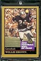 1991 ENOR Willie Brown Football Hall of Fame Card #20 - Mint Condition - Shipped in Protectivee Acrylic Display Case !!