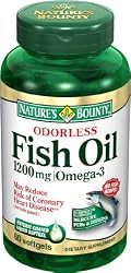 Nature's Bounty Fish Oil 1200 Mg. Odorless Omega-3 Softgels, 60-Count