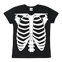 Skeleton Glow In The Dark Ladies Costume T-Shirt