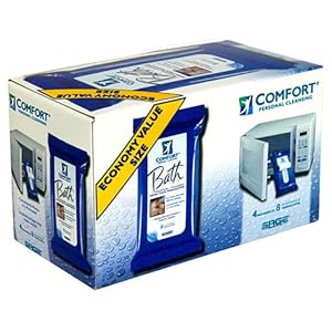 Comfort Bath Value Size! Personal Cleansing, Ultra-Thick Disposable Washcloths, 32 ea