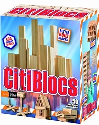 Citiblocs Natural Colors Precision Cut Building Blocks (50 Piece)
