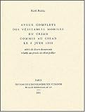 Aveux complets des veritables mobiles du crime  commis au cirad le 5 juin 1999