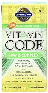 Garden of Life Vitamin Code Raw B-Complex Capsules, 120 Count