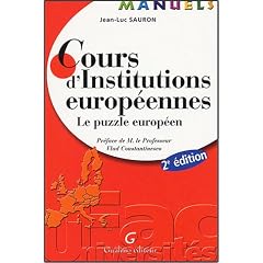 Cours d'Institutions europ�ennes : Le puzzle europ�en
