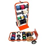 Buy Electrical Wire Spool Holder Upright Hand Cart Free Shipping by Taskmaster-tools
