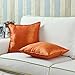 Euphoria CaliTime Cushion Covers Pillows Shell Light Weight Dyed Stripes Orange Color 18