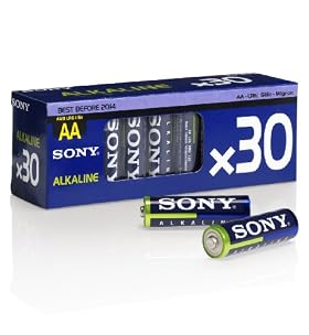 Sony Alkaline AA-LR6 Batteries - Pack of 30 By Sony