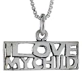 Sterling Silver I LOVE MY CHILD Talking Charm