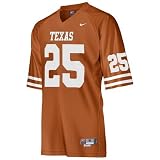 Nike Texas Longhorns #25 Burnt Orange Tackle Twill Football Jersey