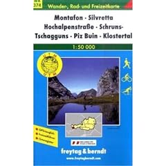 Freytag Berndt Wanderkarten, WK 374, Montafon - Silvretta - Hochalpenstrasse - Schruns - Tschagguns - Piz Buin - Klostertal 1:50.000