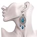 Eternity J. Classy Charm Rhinestone Ethnic Earrings Antique Vintage Victorian Tear Drop Earing