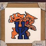 Framed Tile Trivet 910 ~University of Kentucky Wildcats~ 7 inch x 7 inch