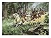 Alonso De Ojeda Captures the Native Chief Caonabo to Bring Him to Queen Isabella, 1500s Giclee Poster Print, 16x12