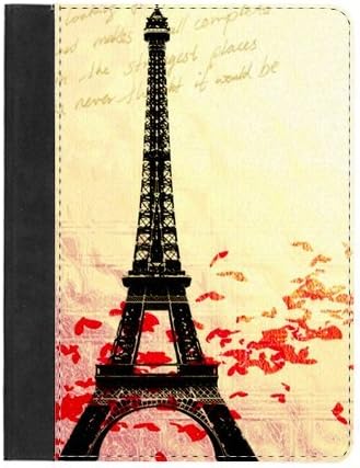 Custom Design Case Vintage Eiffel Tower Pattern Silicone Rubber Smart Cases for iPad Air 2