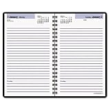 DayMinder Recycled Daily Planner, No Appointments, 5 x 8 Inches, Black, 2013 (SK46-00)