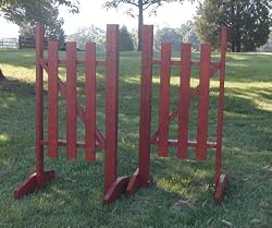 3 Panel Wing Standards Wood Horse Jumps