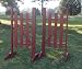 3 Panel Wing Standards Wood Horse Jumps