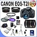 Canon EOS Rebel T2i 18 MP CMOS APS-C Digital SLR Camera with 3.0-Inch LCD and EF-S 18-55mm f/3.5-5.6 IS Lens & Canon 55-250IS Lens + 58mm 2x Telephoto lens + 58mm Wide Angle Lens (4 Lens Kit!!!!!!) W/32GB SDHC Memory+ 2 Extra Batteries + Charger + 3 Piece Filter Kit + UV Filter + Full Size Tripod + Case +Accessory Kit