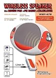 Wireless Speaker Mouse Pad - Connects to MP3 (Silver) (.75