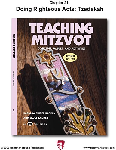 Teaching Mitzvot: Tzedakah