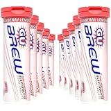 Gu Energy Labs Brew Tablets, Strawberry Lemonade Box, 56 gram Tubes, (12 Tablets), 10 count