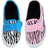 Chatties Canvas "Zippy Zebra" Sneakers Shoes 5/6-11/12