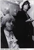 Brian Jones Keith Richards London Rolling Stones Gold Wood-Mounted Poster 24