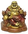Happy Buddha Sitting on Dragon Throne