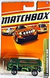 2009-2010 Matchbox 1970 VW VOLKSWAGEN T2 BUS 6 of 10 Outdoor Sportsman series #79 GREEN army camo (camouflage) SPORTSMANS LODGE tampo