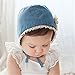 Theplus Baby Girls Cute Denim Flower Soft Beanie Hat Infant Pilot Cap Denim