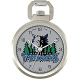 Game Time Men's NBA Minnesota Timberwolves Pocket Watch #NBA-PW-MIN