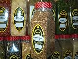 CORIANDER SEED WHOLE FRESHLY PACKED IN LARGE JARS, spices, herbs, seasonings
