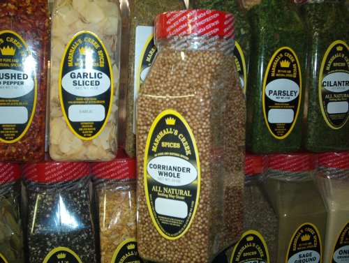 CORIANDER SEED WHOLE FRESHLY PACKED IN LARGE JARS, spices, herbs, seasonings by Coriander Seeds