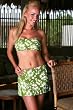 Women's Swimsuit Separate by Blue Sky Swimwear Surf Green; Wrap Skirt Cover-Up: Swimsuit Sold Separately