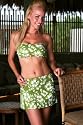 Women's Swimsuit Separate by Blue Sky Swimwear Surf Green; Wrap Skirt Cover-Up: Swimsuit Sold Separately