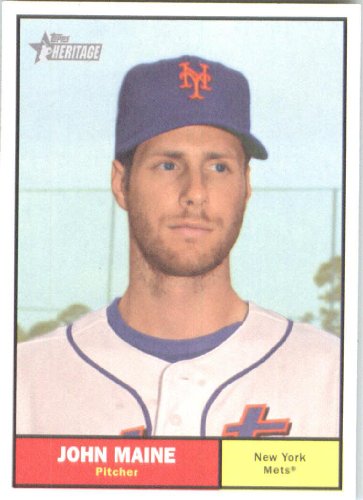2010 Topps Heritage #319 John Maine - New York Mets (Baseball Cards)
