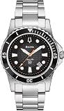 Bulova Mens 98B131 Marine Star Black Dial Bracelet Watch 51RYwQusftL. SL160 Bulova Mens 98B131 Marine Star Black Dial Bracelet Watch
