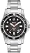 Black Dial Stainless Steel Marine Star