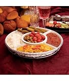 Porcelain 5-Section Lazy Susan