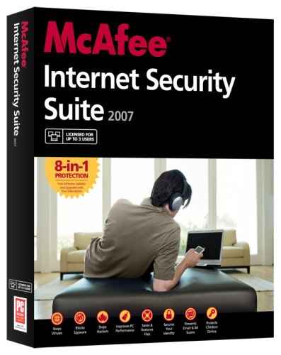 McAfee Internet Security Suite 2007 3 Users