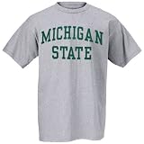 Michigan State Spartans Ash Arch Logo T-shirt