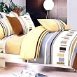 Blancho Bedding - [Brown Abstract] Luxury Comforter Set Combo 300GSM