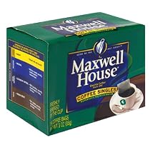 Maxwell House Decaffeinated Coffee, Singles, 3-Ounce Unit (Pack of 4)