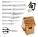 Shun MH2004B Shun Steel Cutlery Set with Bamboo Block 9-pc.