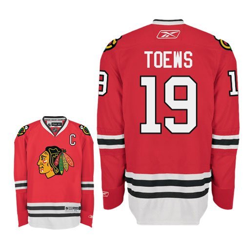 Reebok Toews 19 Chicago Blackhawks Premier Home Nhl Hockey Jersey (Nhlpa Certified Custom Sewn Authentic Twill)