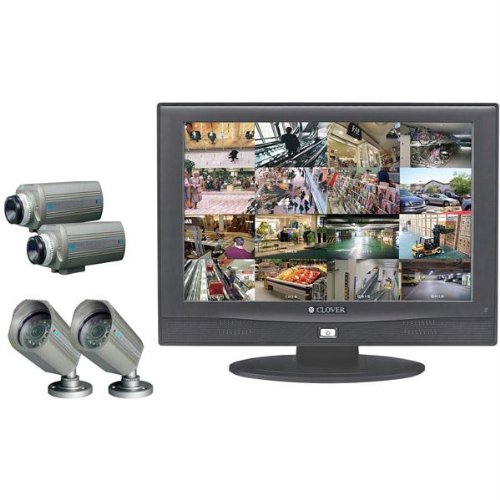 20″ Lcd Monitor With Built-In 8-Channel Dvr And 4 Color Cameras 320Gb Hard Drive