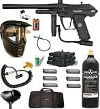 Paintball Gun Spyder VS1 BLACK With Eyes Super Set