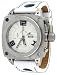 Adee Kaye #AK7270-M Men's Stainless Steel Leather Strap Oversize Chronograph Watch